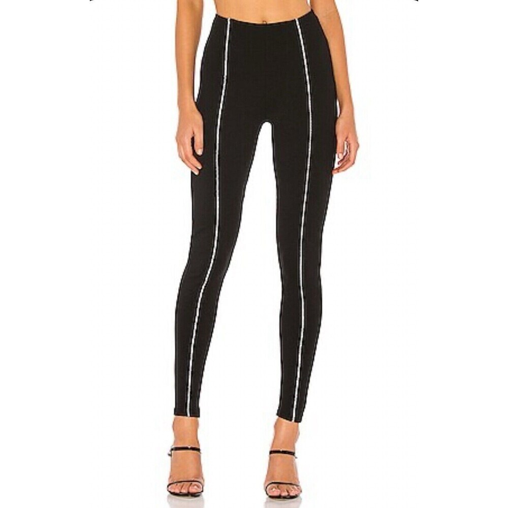 Superdown Stallion‎ Pants Women's Large Black Chain Slim Fit Stretch Trouser